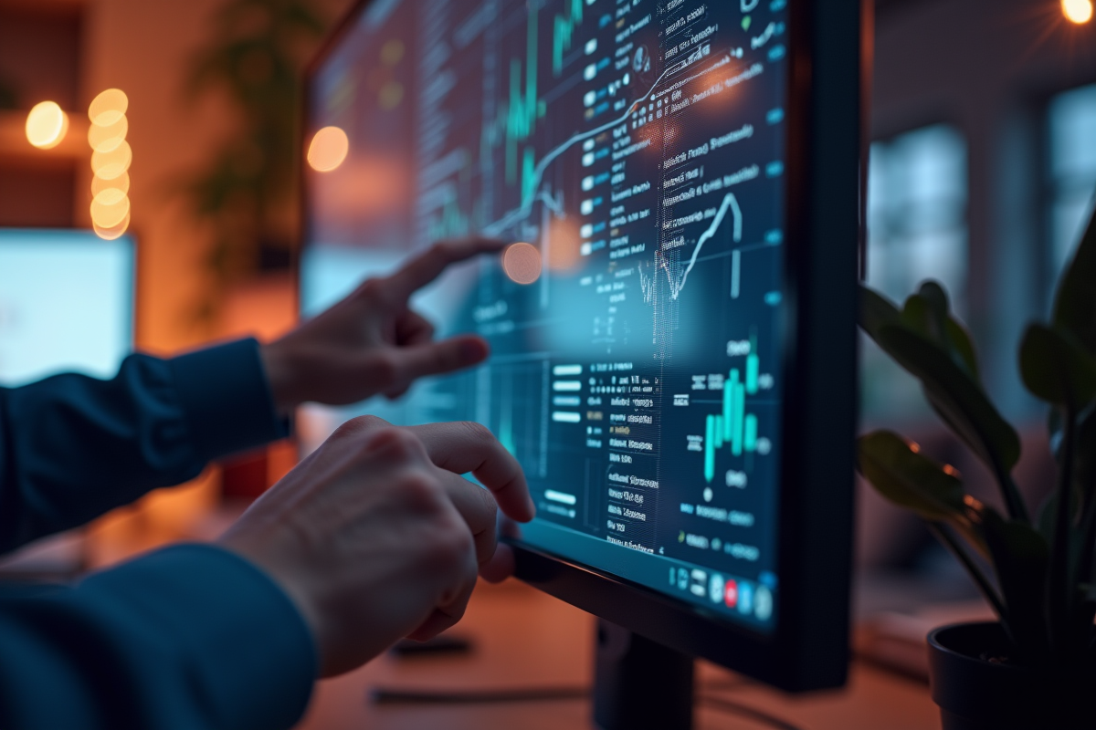 Gros plan sur un écran 4K affichant des graphismes nets et précis